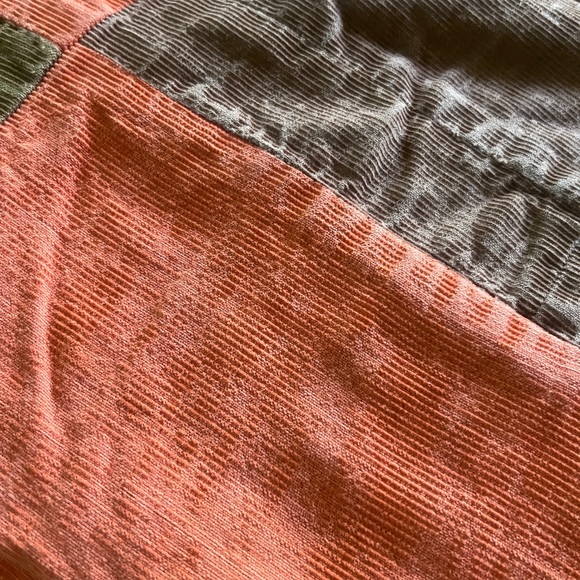 Handmade and well loved corduroy patchwork blanket throw - Picture 6 of 16